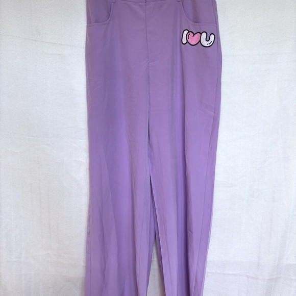 Shein x Hello Kitty and Friends Purple Pants - Picture 2 of 5